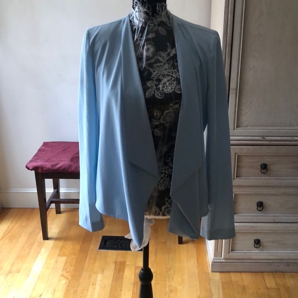 Love Tree size large light blue waterfall open front jacket - Picture 4 of 15